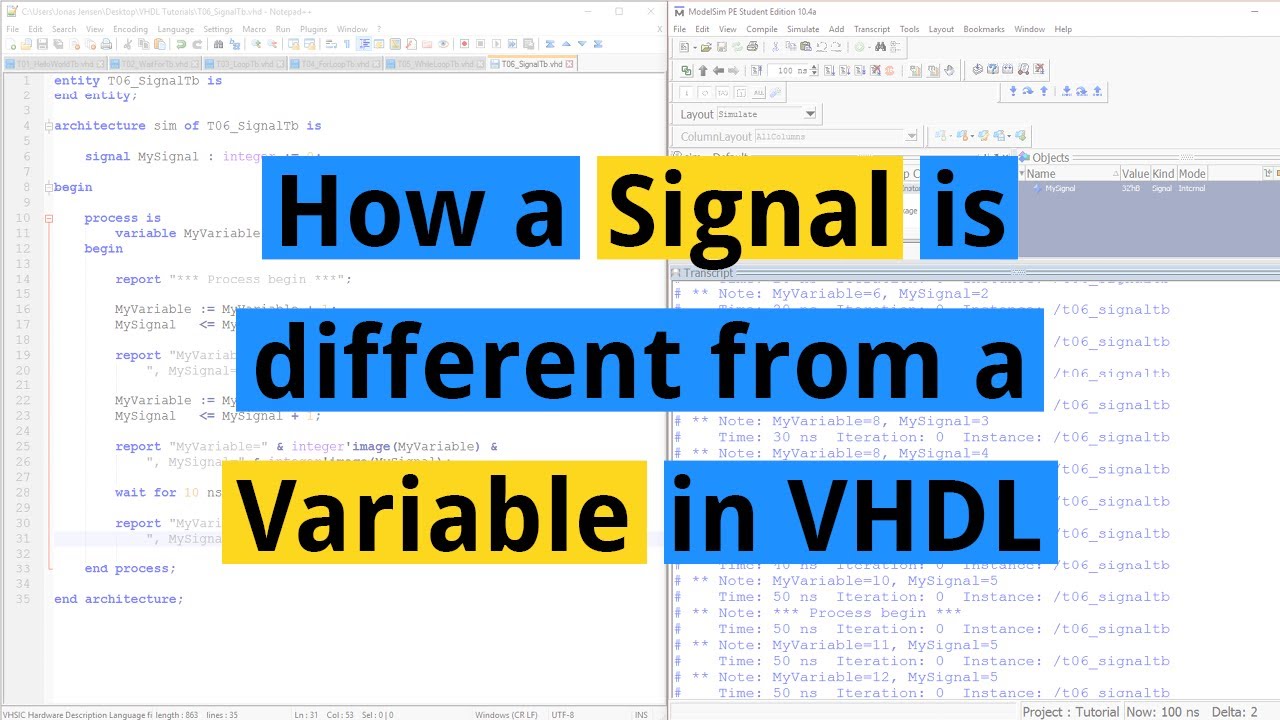 for in vhdl